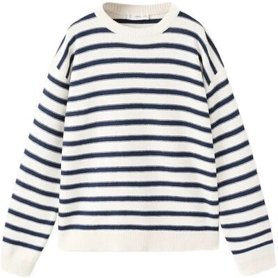 Mango Knit Striped Sweater 11-12 Navy 11-12 Mango Knit Striped Sweater 11-12 Navy 11-12