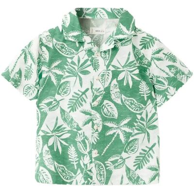 Mango Floral-Print Cotton Shirt 12-18M Patterned 12-18M Mango Floral-Print Cotton Shirt 12-18M Patterned 12-18M