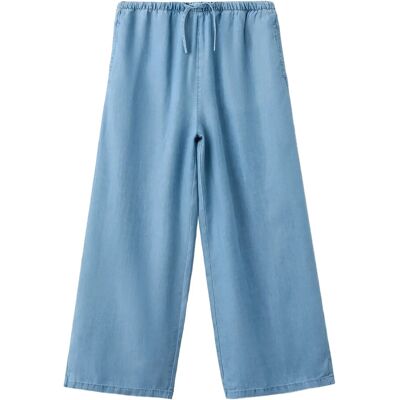 Mango 100% Lyocell Trousers 11-12 Blue 11-12 Mango 100% Lyocell Trousers 11-12 Blue 11-12