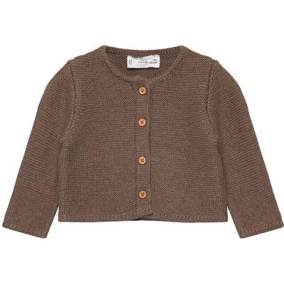 Mango Knitted Button Cardigan 3-6M Brown 3-6M Mango Knitted Button Cardigan 3-6M Brown 3-6M
