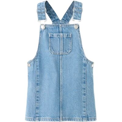 Mango Short Denim Pinafore 12-18M Blue 12-18M Mango Short Denim Pinafore 12-18M Blue 12-18M