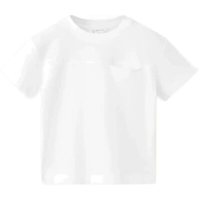 Mango Basic Pocket T-Shirt 12-18M White 12-18M Mango Basic Pocket T-Shirt 12-18M White 12-18M