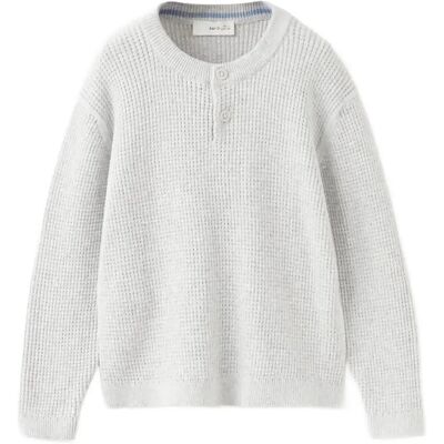 Mango Buttons Detail Knit Sweater 12-18M Grey 12-18M Mango Buttons Detail Knit Sweater 12-18M Grey 12-18M