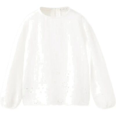 Mango Cotton Blouse With Openwork Details 12-18M White 12-18M Mango Cotton Blouse With Openwork Details 12-18M White 12-18M