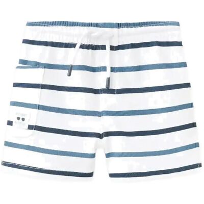Mango Striped Cotton Bermuda Shorts 5-6 White 5-6 Mango Striped Cotton Bermuda Shorts 5-6 White 5-6