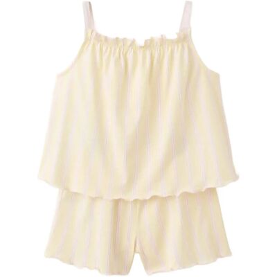 Mango Striped Short Pyjamas 11-12 Yellow 11-12 Mango Striped Short Pyjamas 11-12 Yellow 11-12