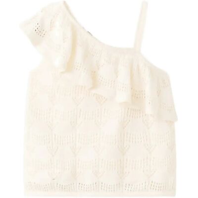 Mango Off-The-Shoulder Frill Top 11-12 Cream 11-12 Mango Off-The-Shoulder Frill Top 11-12 Cream 11-12