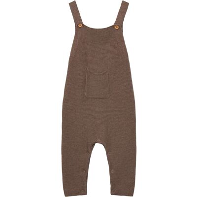 Mango Long Knitted Dungarees 9-12M Brown 9-12M Mango Long Knitted Dungarees 9-12M Brown 9-12M