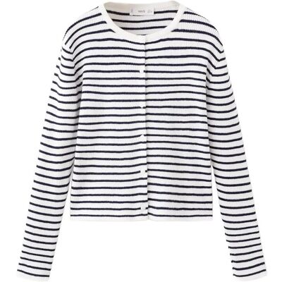Mango Stripped Knit Cardigan 11-12 Navy 11-12 Mango Stripped Knit Cardigan 11-12 Navy 11-12