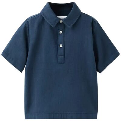 Mango Textured Cotton Shirt 12-18M Navy 12-18M Mango Textured Cotton Shirt 12-18M Navy 12-18M