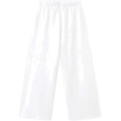 Mango Drawstring Cotton Trousers 9-10 White 9-10 Mango Drawstring Cotton Trousers 9-10 White 9-10