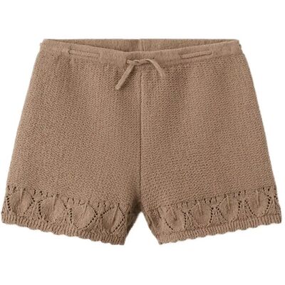 Mango Crochet Shorts With Scalloped Details 11-12 Brown 11-12 Mango Crochet Shorts With Scalloped Details 11-12 Brown 11-12
