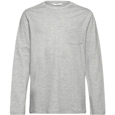 Mango Long-Sleeved T-Shirt With Pocket 9-10 Grey 9-10 Mango Long-Sleeved T-Shirt With Pocket 9-10 Grey 9-10