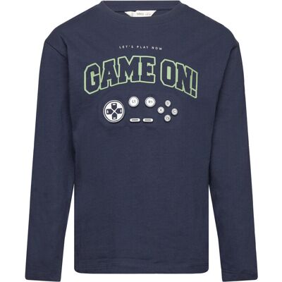 Mango Printed Long Sleeve T-Shirt 116 Navy 116 Mango Printed Long Sleeve T-Shirt 116 Navy 116