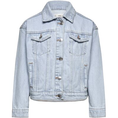Mango Pocketed Denim Jacket 128 Blue 128 Mango Pocketed Denim Jacket 128 Blue 128