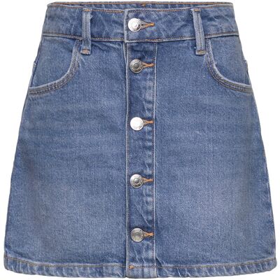 Mango Buttoned Denim Skirt 152 Blue 152 Mango Buttoned Denim Skirt 152 Blue 152