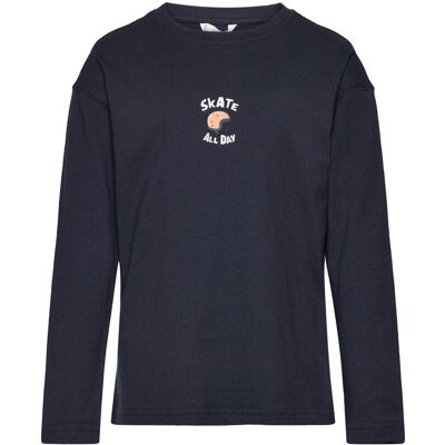 Mango Printed Cotton-Blend T-Shirt 116 Navy 116 Mango Printed Cotton-Blend T-Shirt 116 Navy 116