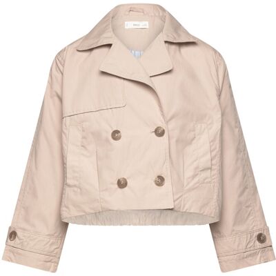 Mango Double-Breasted Jacket With Lapels 128 Beige 128 Mango Double-Breasted Jacket With Lapels 128 Beige 128
