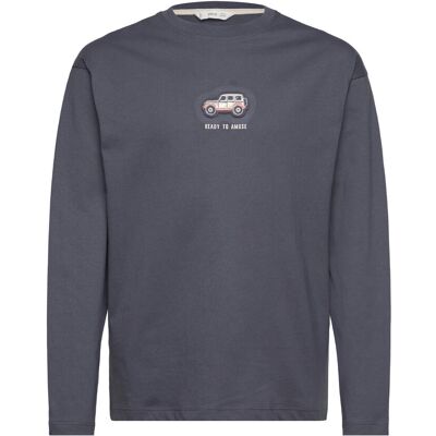 Mango Printed Cotton-Blend T-Shirt 140 Grey 140 Mango Printed Cotton-Blend T-Shirt 140 Grey 140