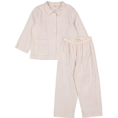MarMar Copenhagen Pajama Set 116/122 Cream 116/122 MarMar Copenhagen Pajama Set 116/122 Cream 116/122