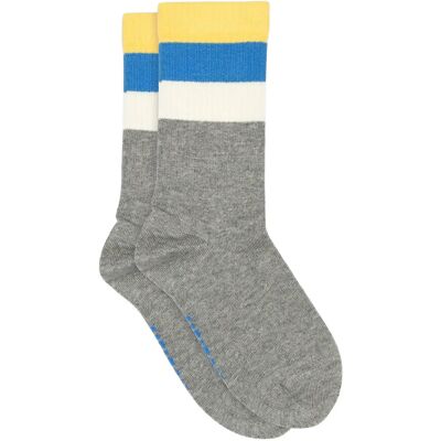 Melton Wide Stripes Socks 27/30 Grey 27/30 Melton Wide Stripes Socks 27/30 Grey 27/30