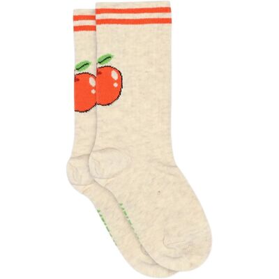 Melton Apple Friend Socks 27/30 Beige 27/30 Melton Apple Friend Socks 27/30 Beige 27/30