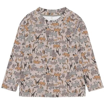 mikk-line Swim Shirt Uv Aop, Grs 134/140CM Patterned 134/140CM mikk-line Swim Shirt Uv Aop, Grs 134/140CM Patterned 134/140CM