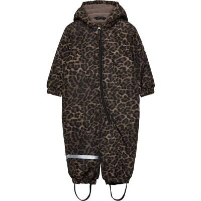 mikk-line Snow Suit Aop 98 Brown 98 mikk-line Snow Suit Aop 98 Brown 98