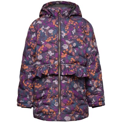 mikk-line Long Puffer Jacket Aop Rec. 98 Navy 98 mikk-line Long Puffer Jacket Aop Rec. 98 Navy 98