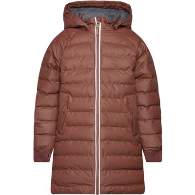 mikk-line Pu Puff Long Jacket Rec. 104 Brown 104 mikk-line Pu Puff Long Jacket Rec. 104 Brown 104