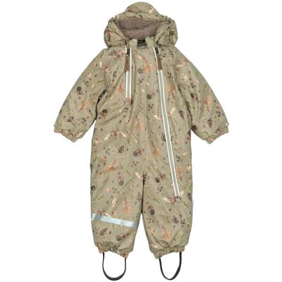 mikk-line Pu Snow Suit 2 Zip Recycled - Aop 92 Beige 92 mikk-line Pu Snow Suit 2 Zip Recycled - Aop 92 Beige 92