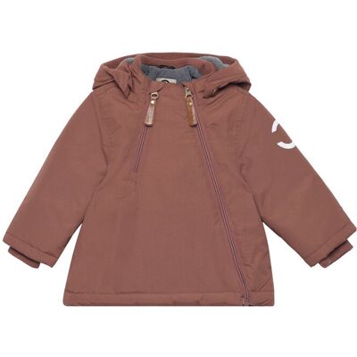 mikk-line Nylon Baby Jacket - Solid 74 Brown 74 mikk-line Nylon Baby Jacket - Solid 74 Brown 74