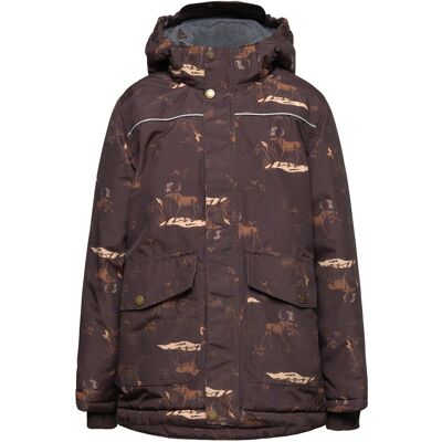 mikk-line Polyester Jacket - Aop 98 Brown 98 mikk-line Polyester Jacket - Aop 98 Brown 98