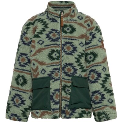 mikk-line Teddy Mix Jacket Aop 80 Green 80 mikk-line Teddy Mix Jacket Aop 80 Green 80
