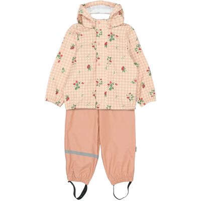 mikk-line Pu Rain Set Aop W. Susp/104 92 Pink 92 mikk-line Pu Rain Set Aop W. Susp/104 92 Pink 92