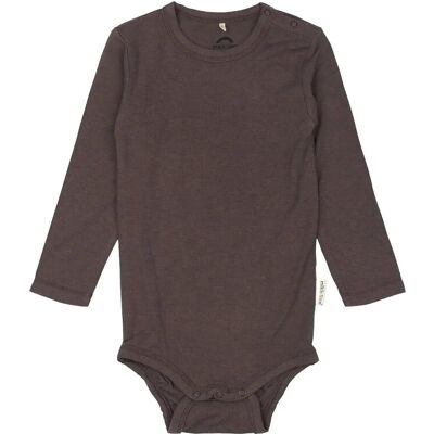 mikk-line Wool/Bamboo Ls Body 62 Brown 62 mikk-line Wool/Bamboo Ls Body 62 Brown 62