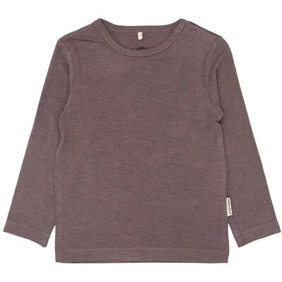 mikk-line Wool/Bamboo Ls Top 68 Brown 68 mikk-line Wool/Bamboo Ls Top 68 Brown 68