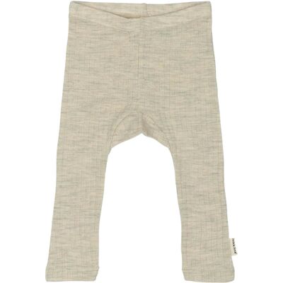 mikk-line Merino Wool Legging 122 Cream 122 mikk-line Merino Wool Legging 122 Cream 122