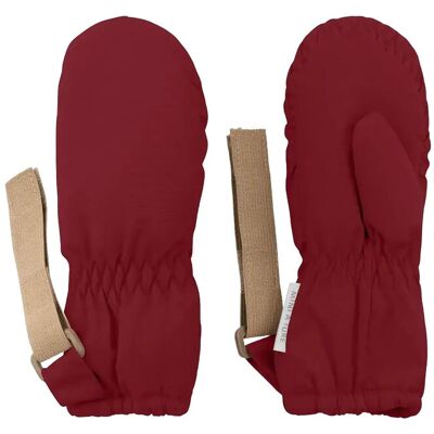 MINI A TURE Matcordt Fleece Lined Mittens 6-12M Red 6-12M MINI A TURE Matcordt Fleece Lined Mittens 6-12M Red 6-12M