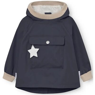 MINI A TURE Matbabyvito Fleece Lined Spring Anorac. Grs 12M/80 Navy 12M/80 MINI A TURE Matbabyvito Fleece Lined Spring Anorac. Grs 12M/80 Navy 12M/80
