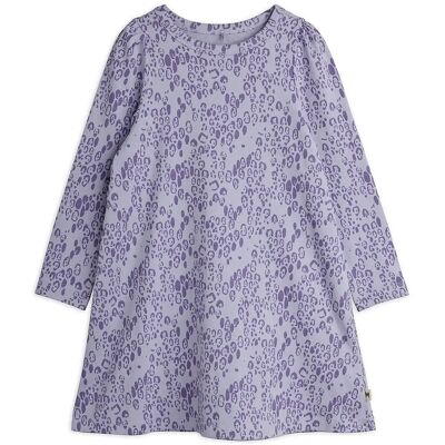 Mini Rodini Mini Leopard Aop Ls Dress 140/146 Purple 140/146 Mini Rodini Mini Leopard Aop Ls Dress 140/146 Purple 140/146
