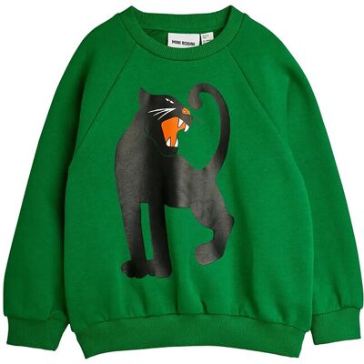 Mini Rodini Panther Sp Sweatshirt 80/86 Green 80/86 Mini Rodini Panther Sp Sweatshirt 80/86 Green 80/86