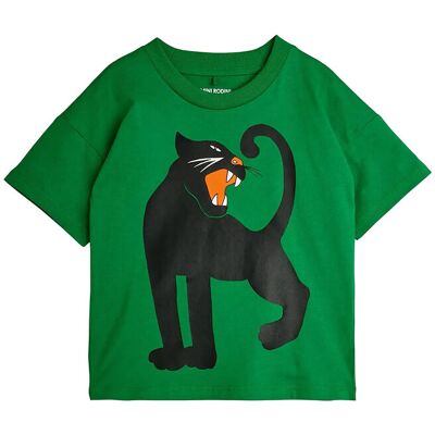 Mini Rodini Panther Sp Ss Tee 92/98 Green 92/98 Mini Rodini Panther Sp Ss Tee 92/98 Green 92/98