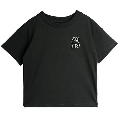 Mini Rodini Panther Patch Ss Tee 80/86 Black 80/86 Mini Rodini Panther Patch Ss Tee 80/86 Black 80/86