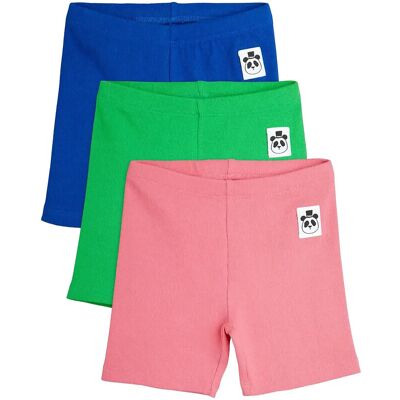 Mini Rodini Solid Bike Shorts 3-Pack 128/134 Blue 128/134 Mini Rodini Solid Bike Shorts 3-Pack 128/134 Blue 128/134