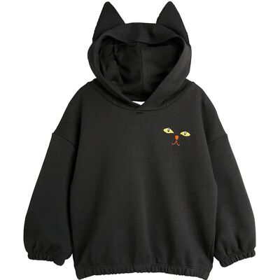 Mini Rodini Cat Ears Hoodie 80-86 Black 80-86 Mini Rodini Cat Ears Hoodie 80-86 Black 80-86