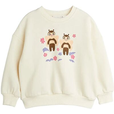 Mini Rodini Bees Sp Sweatshirt 104/110 Cream 104/110 Mini Rodini Bees Sp Sweatshirt 104/110 Cream 104/110