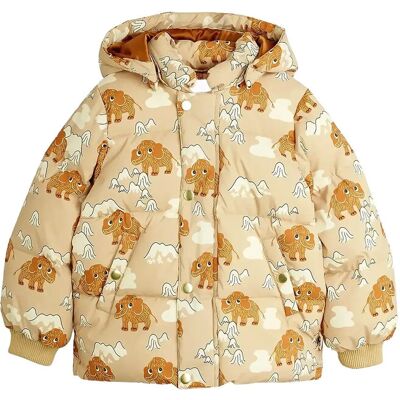 Mini Rodini Mammoths Hooded Puffer Jacket 92/98 Beige 92/98 Mini Rodini Mammoths Hooded Puffer Jacket 92/98 Beige 92/98