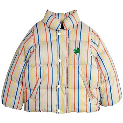 Mini Rodini Clover Stripe Citypuffer 80/86 Patterned 80/86 Mini Rodini Clover Stripe Citypuffer 80/86 Patterned 80/86