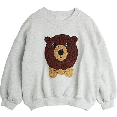 Mini Rodini Bear Chenille Sweatshirt 128/134 Grey 128/134 Mini Rodini Bear Chenille Sweatshirt 128/134 Grey 128/134